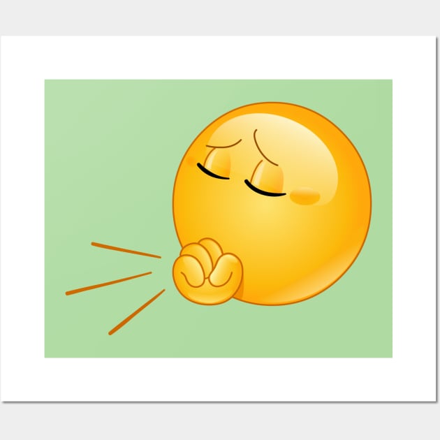 Coughing Emoji Emoji Posters and Art Prints TeePublic